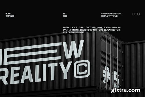 CreativeMarket - Horix - Modern Stretched Sans Serif