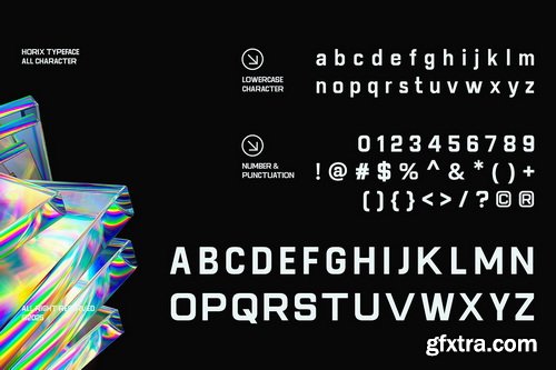 CreativeMarket - Horix - Modern Stretched Sans Serif