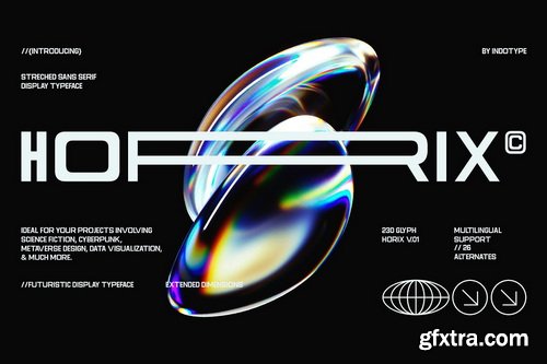 CreativeMarket - Horix - Modern Stretched Sans Serif