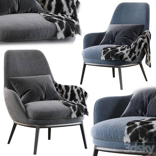 '3dsky Pro - Caratos Maxalto Poltrona con Schienale Alto'