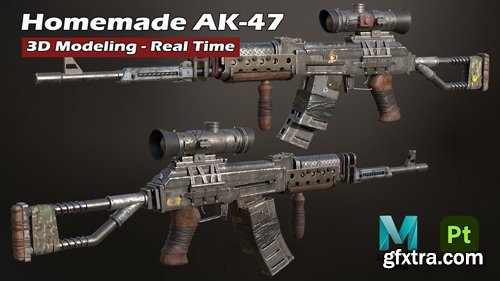 Patreon - AK-47 3D Modelling Real Time