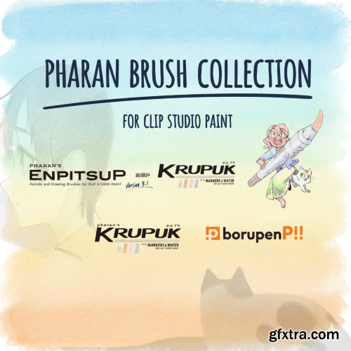 Pharanbrush - Brushes for Clip Studio
