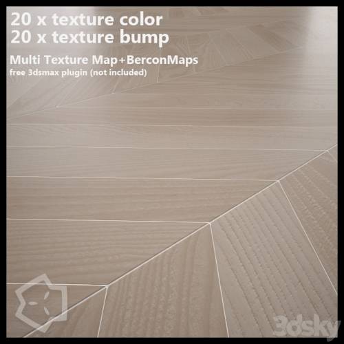 '3dsky Pro - Chevron parquet BeechWood MultiTexture'