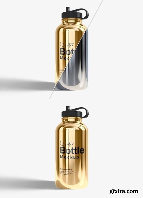 Stainless Steel Glossy Bottle Mockup 1639670409 Stainless Steel Glossy Bottle Mockup 1639670409