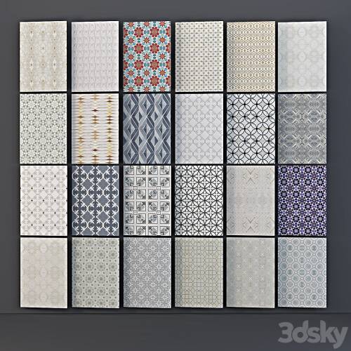 '3dsky Pro - set of 23 seamless textures mosaic tile new ravenna'