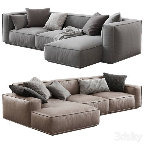 '3dsky Pro - Arflex / Marechiaro XIII Sofa Chaise Longue'