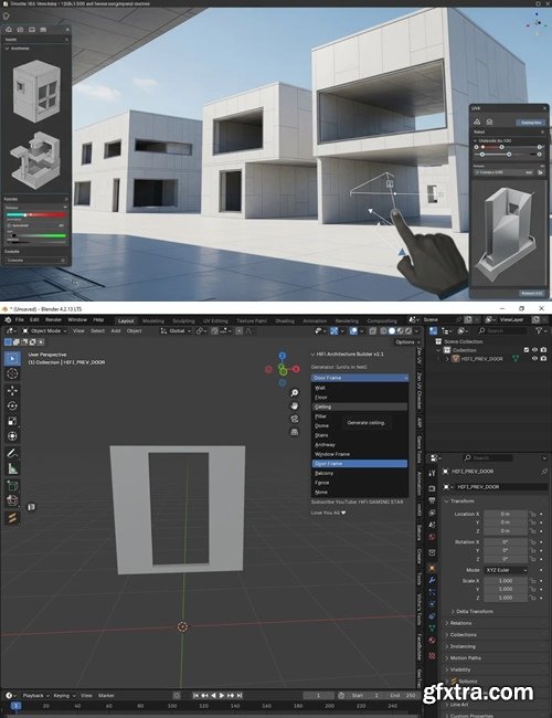 HiFi Architecture Builder v3.8 for Blender