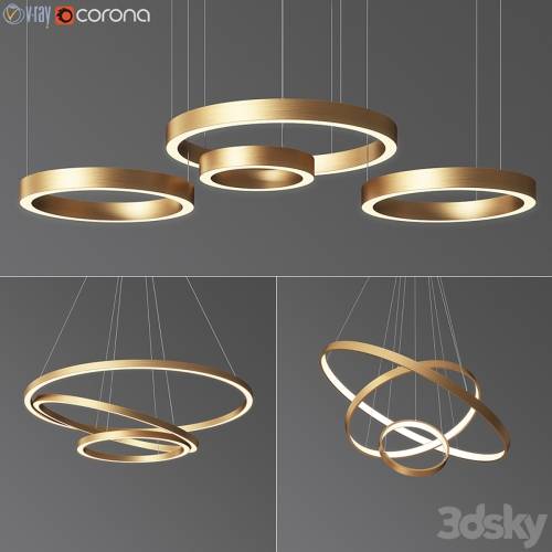 '3dsky Pro - Ring Chandelier Collection 2'