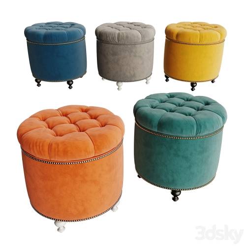 '3dsky Pro - Soft padded stool Grosseto'