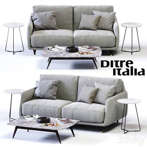 '3dsky Pro - Ditre Italia ELLIOT 2-er Sofa'