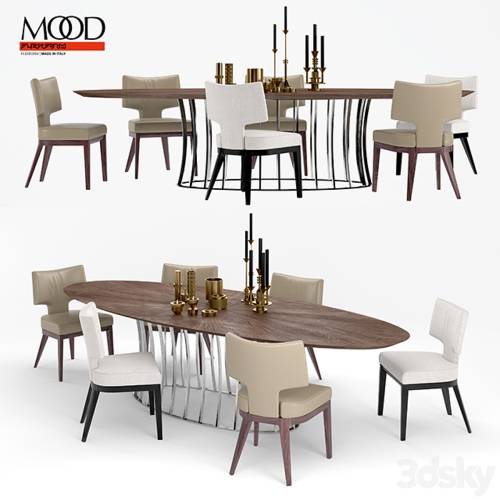 '3dsky Pro - ALINE CHAIR and ARTHUR TABLE'