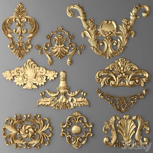'3dsky Pro - Set stucco decoration'
