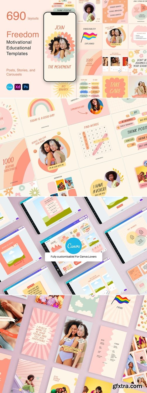 CreativeMarket - Freedom - Social Media Kit 6981464