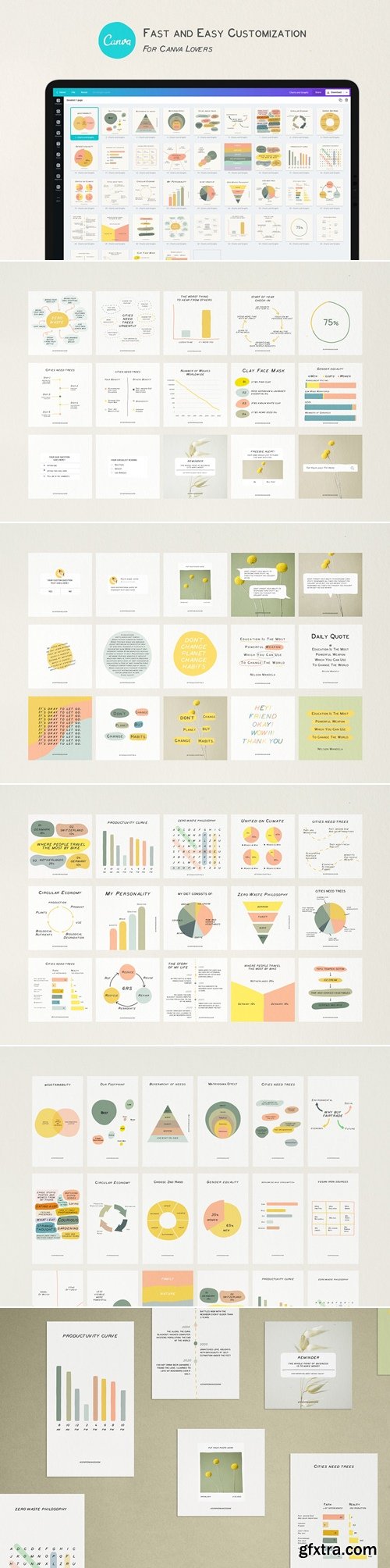 CreativeMarket - Charts and Graphs Social Kit 5151336