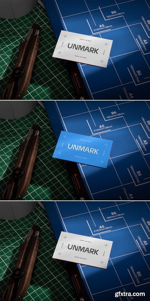 Pixelbuddha - Business Card Mockup on Paper Cutter 5948