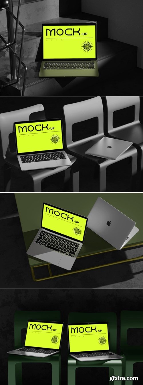 MockupCloud - Modern Laptop Mockup Scene Design