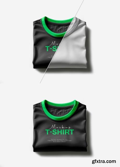 Folded T-Shirt Mockup Template 1655988236