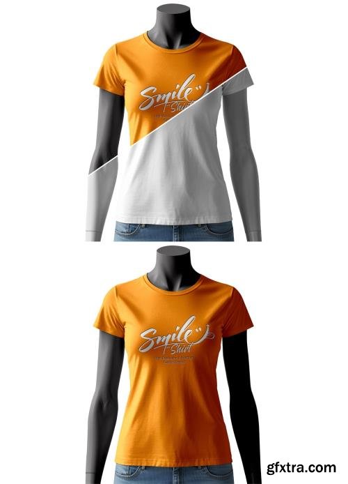 Front View of a Customizable T-Shirt Mockup 1655963334