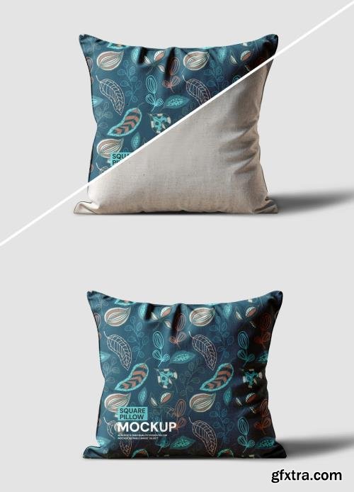 Realistic Fabric Square Pillow Mockup 1655952773