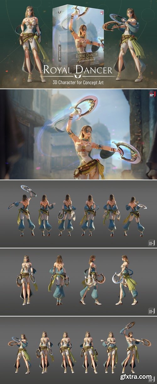 Artstation - Royal Dancer - 3D Character for Concept Art