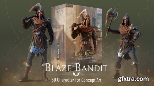 Artstation - Blaze Bandit - 3D Character for Concept Art