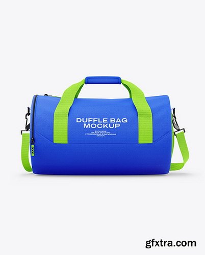Yellowimages - Duffle Bag Mockup - Front View - 120106