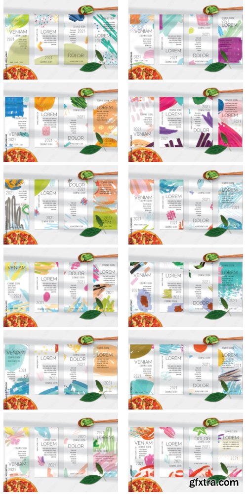 Flyer Layout With Abstract Marker Scribble On White 31xAI