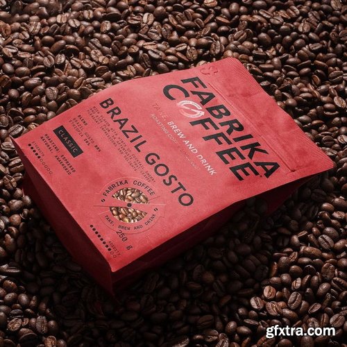 Creatsy - Coffee Bag Mockup Set - 2102075733