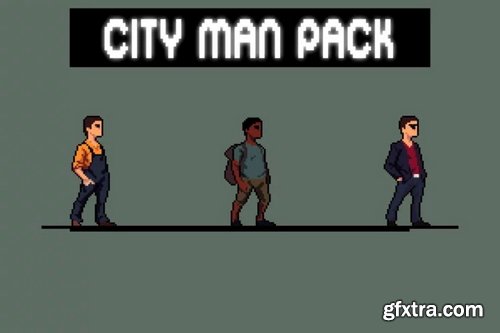 Craftpix - City Man Pixel Art Character Sprite Sheets
