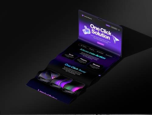 'Macbook Long Scroll Extended Screen Mockup Set - 03 Dark Scene' 'Macbook Long Scroll Extended Screen Mockup Set - 03 Dark Scene'