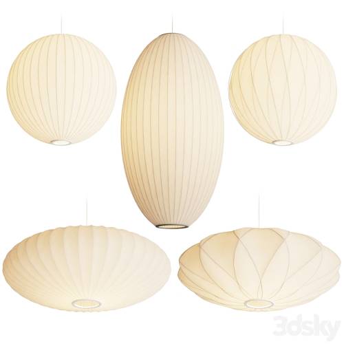 '3dsky Pro - George Nelson Bubble Pendant Lamps'