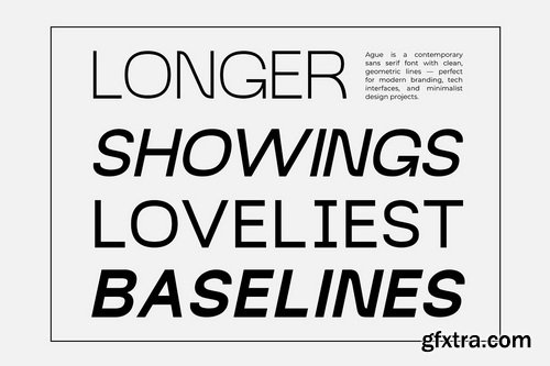 CreativeMarket - Ague Modern Font