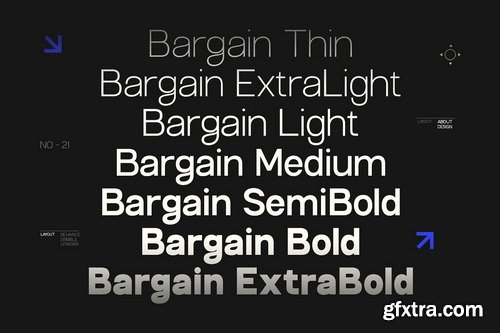 CreativeMarket - GC Bargain Modern Sans Family