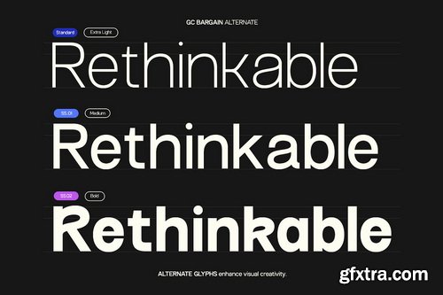 CreativeMarket - GC Bargain Modern Sans Family
