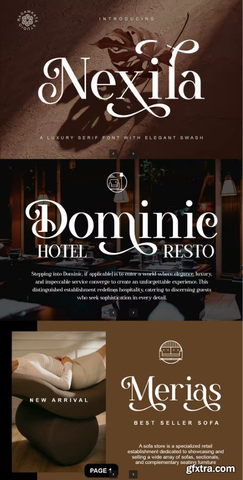 Creativemarket - Nexila - Luxury Serif Font