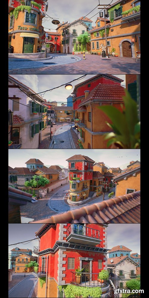 Artstation - Stylized European City - Unreal Engine 5