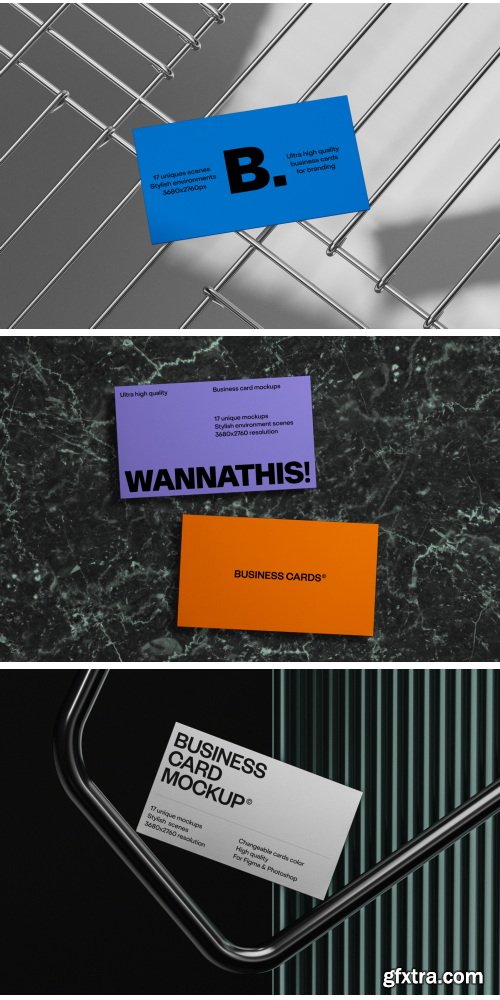 Wannathis - Business cards mockups