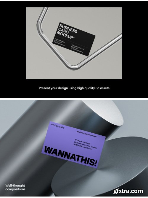 Wannathis - Business cards mockups