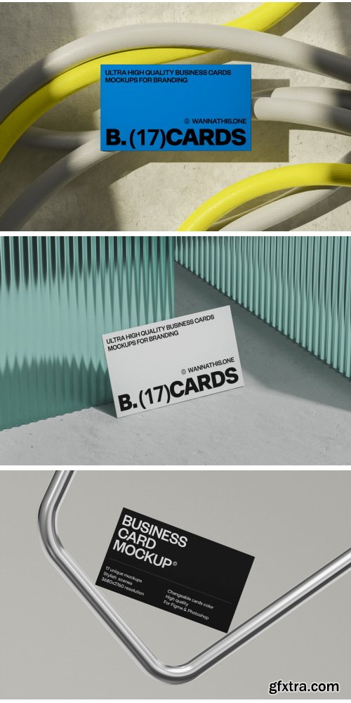 Wannathis - Business cards mockups
