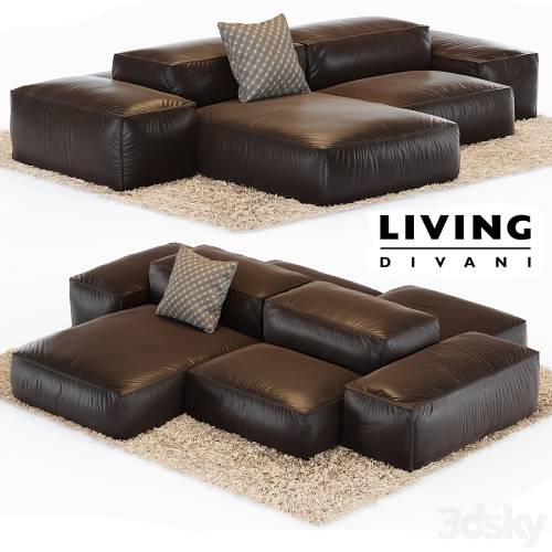 '3dsky Pro - Sofa Extrasoft - Living Divani'