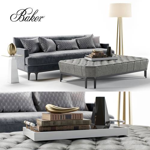 '3dsky Pro - Baker Celestite Sofa'