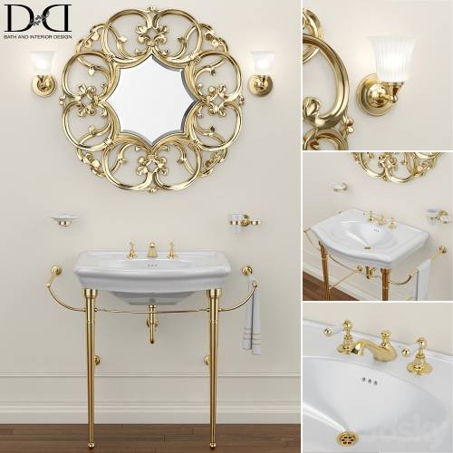 '3dsky Pro - NEW ETOILE Sink and AMELIE mirror Devon Devon'