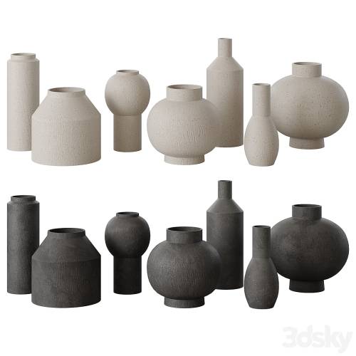 '3dsky Pro - RH Geometric vases set' '3dsky Pro - RH Geometric vases set'