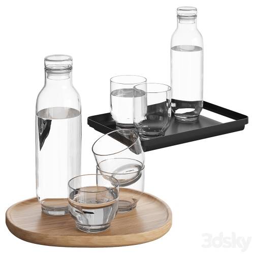'3dsky Pro - Bolia Glasses and Tray Set' '3dsky Pro - Bolia Glasses and Tray Set'