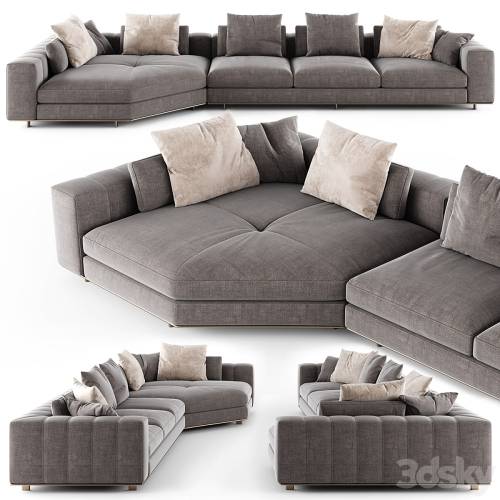 '3dsky Pro - Minotti FREEMAN DUVET sofa_02'