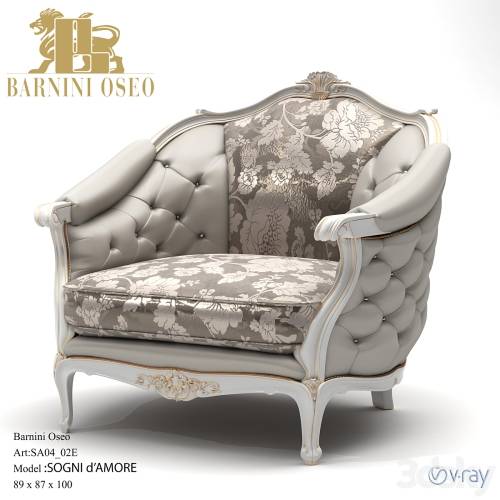 '3dsky Pro - Armchair Barnini Oseo_Sogni d`Amore'