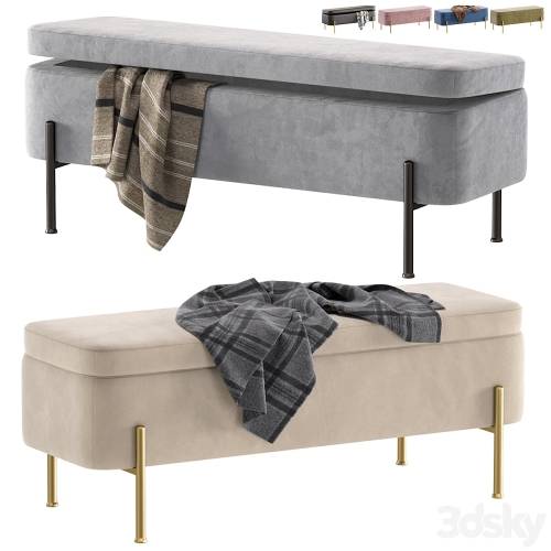 '3dsky Pro - Bench Boleyn by inmyroom.ru/Банкетка Болейн'