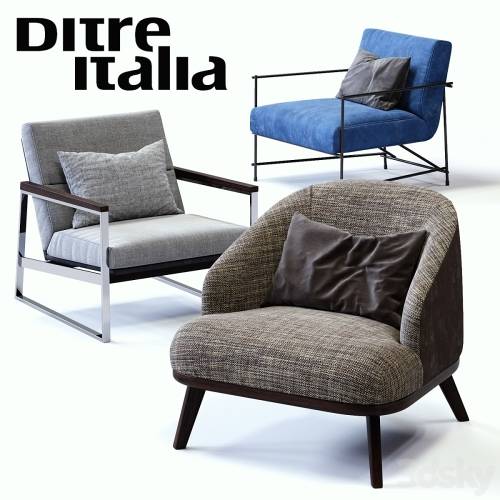 '3dsky Pro - Ditre Italia Armchairs Set'