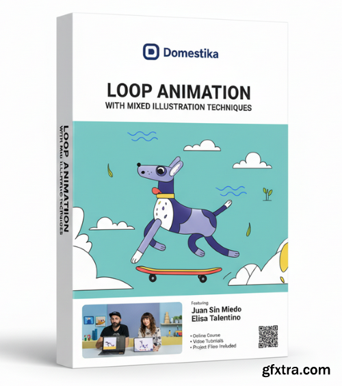 Domestika - Loop Animation with Mixed Illustration Techniques