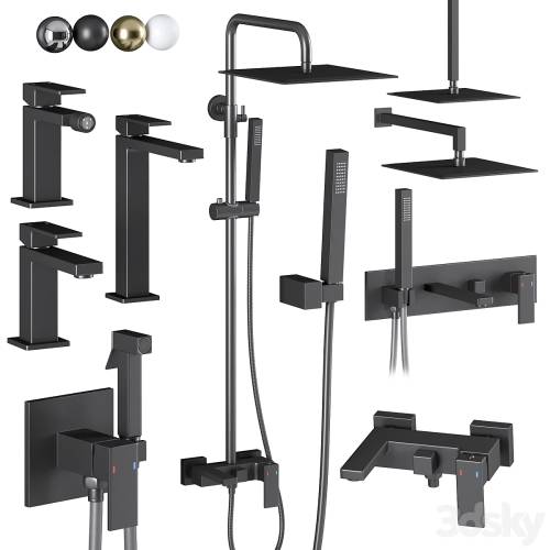 '3dsky Pro - Faucets and showers Boheme Qubic set' '3dsky Pro - Faucets and showers Boheme Qubic set'
